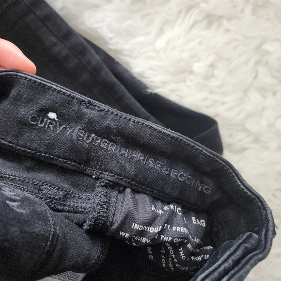 American Eagle Outfitters Curvy Super High Rise Jegging 360 Next Level Stretch . - Picture 8 of 8